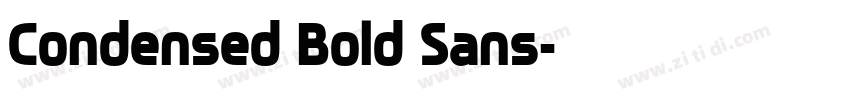 Condensed Bold Sans字体转换 Condensed Bold Sans字体转换